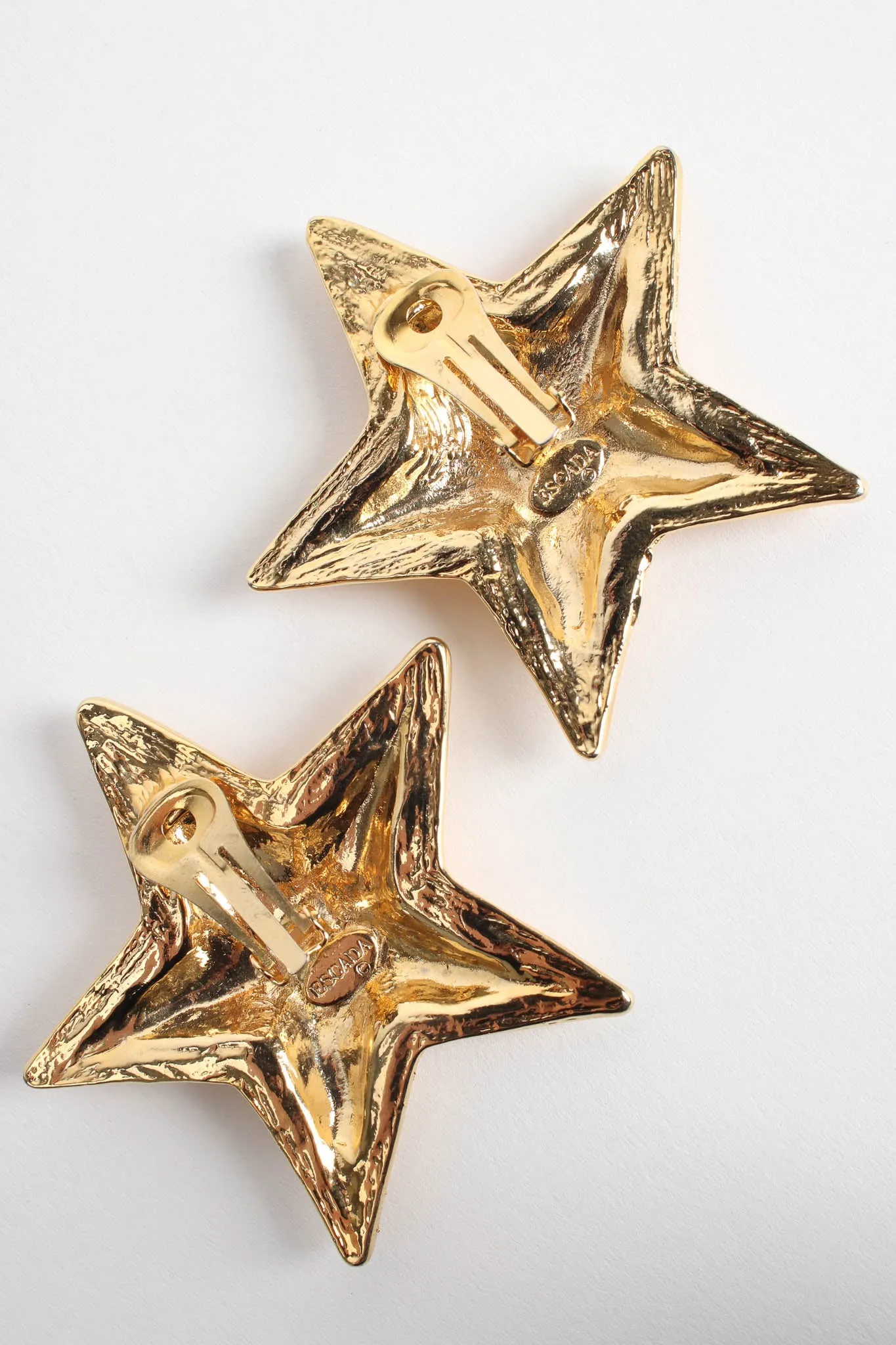 Enamel Star Plate Earrings