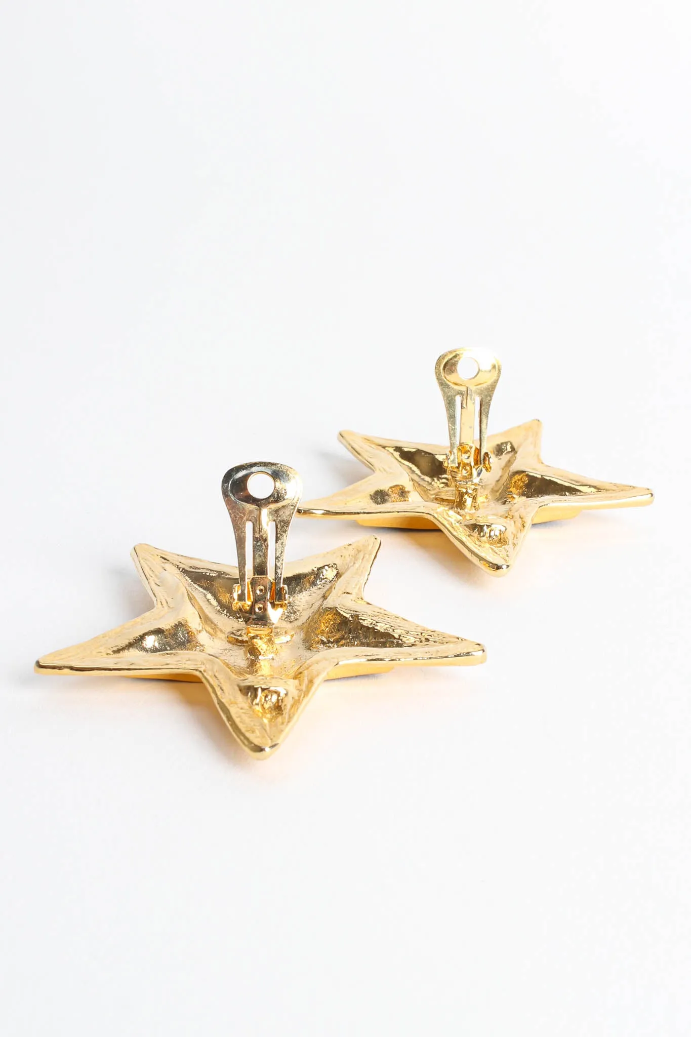 Enamel Star Plate Earrings