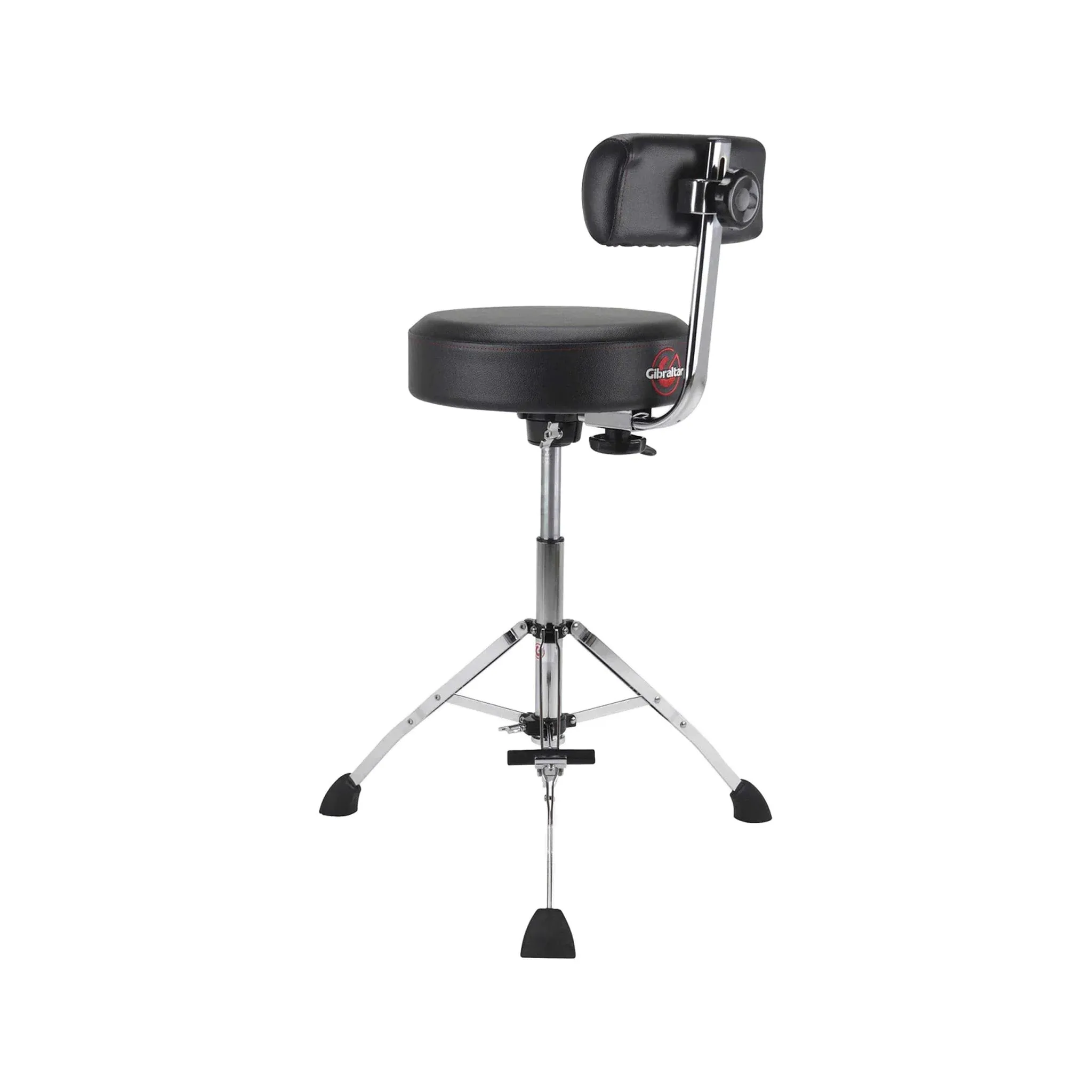 Gibraltar 9608HRTB 15inch Performance Stool w/Footrest, Hydraulic Round Seat