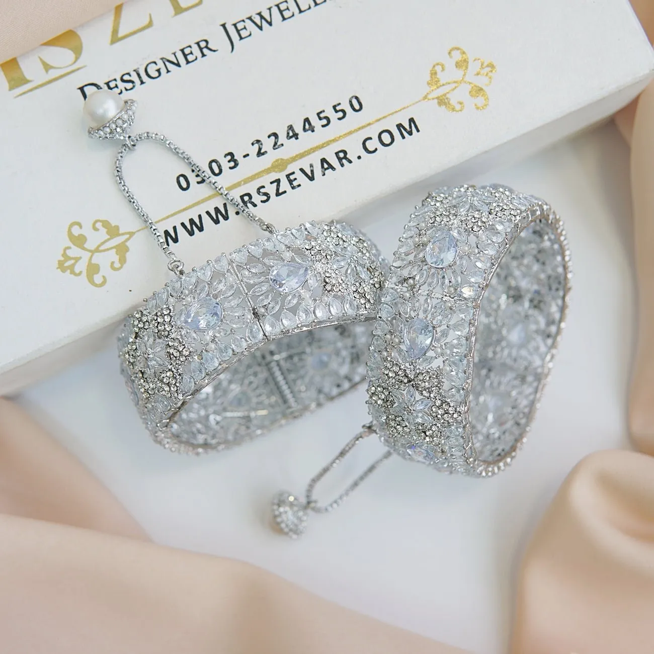 Glamorous Gemstone Zirconia Bangles