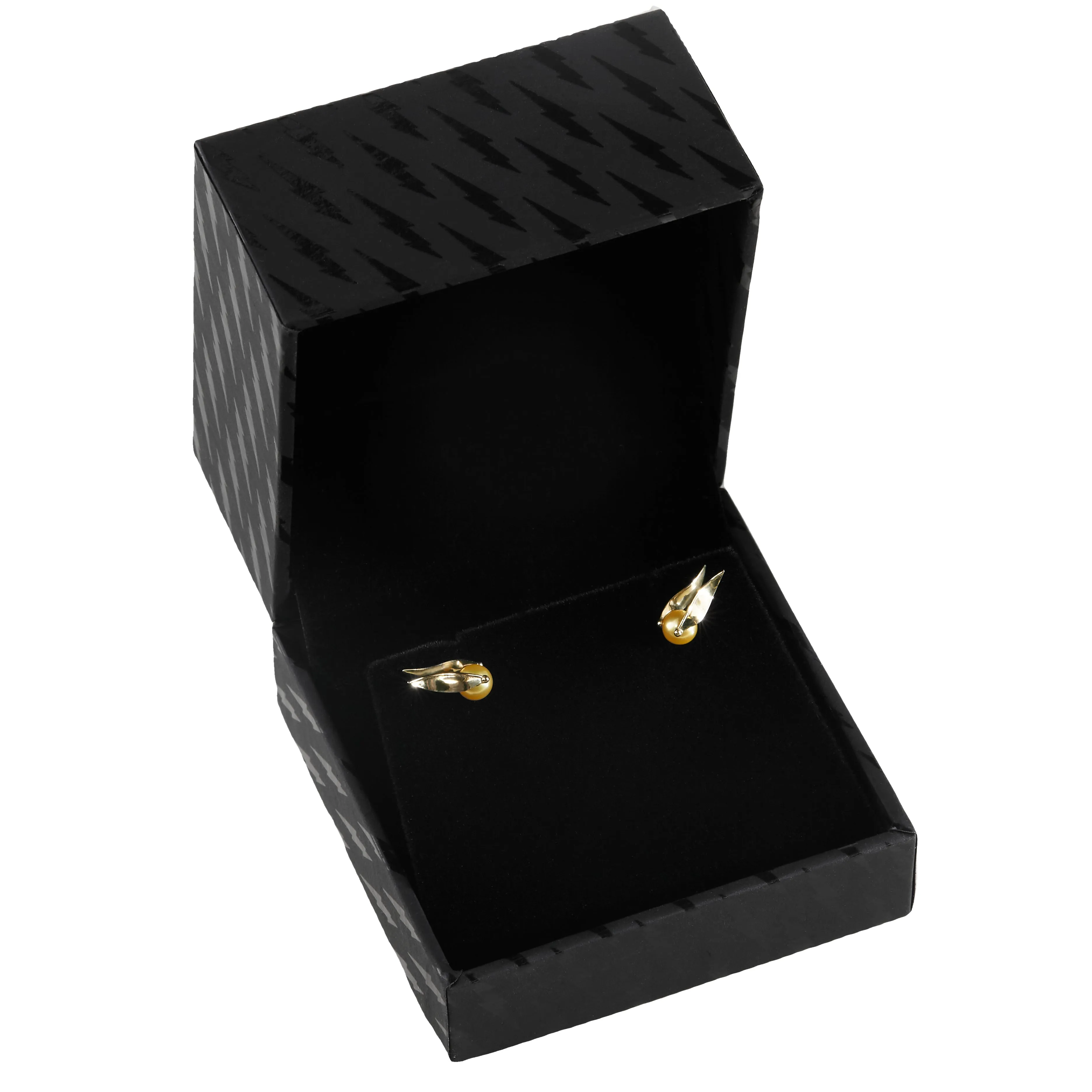 Golden Pearl Snitch Earrings