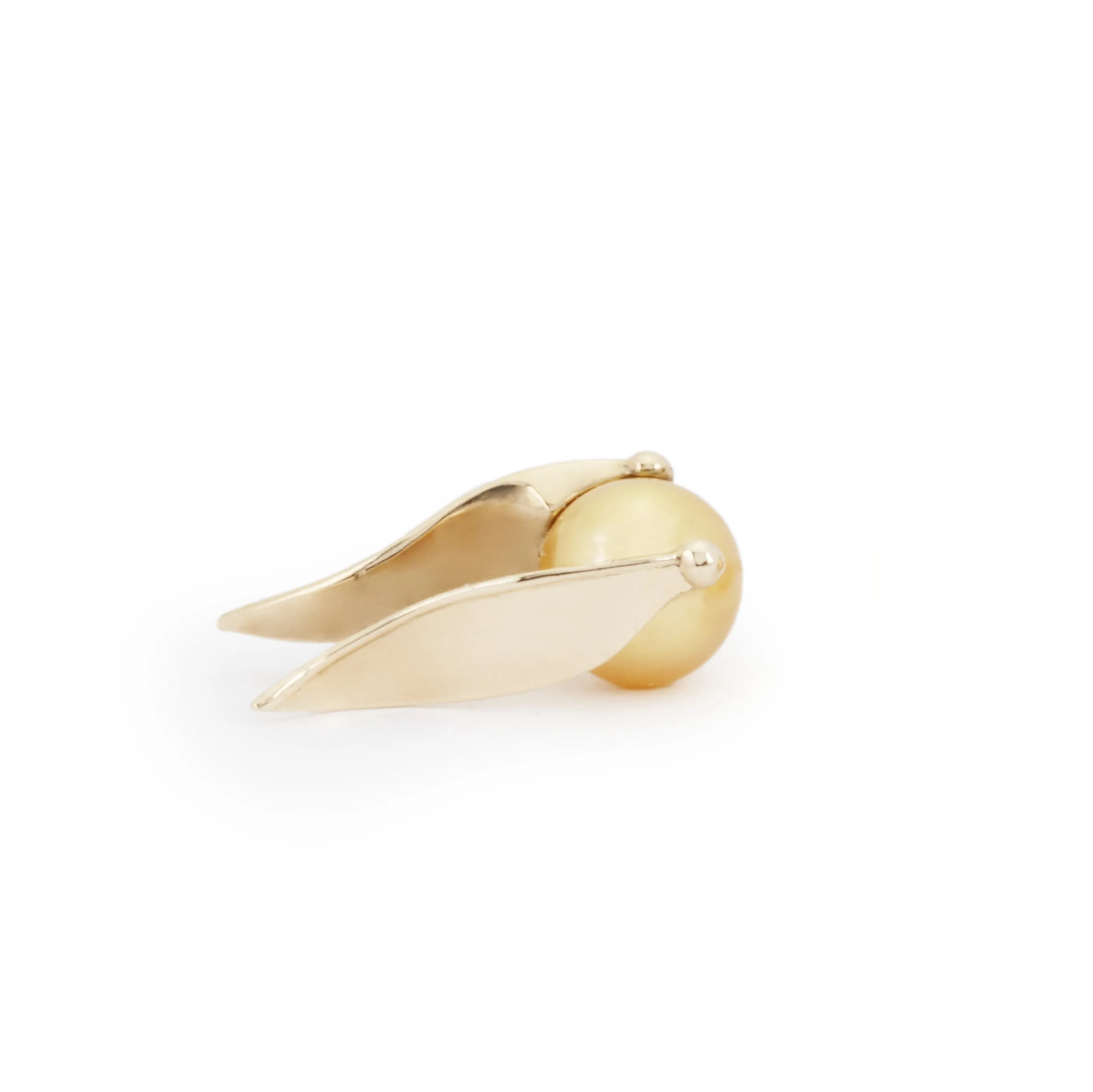Golden Pearl Snitch Earrings