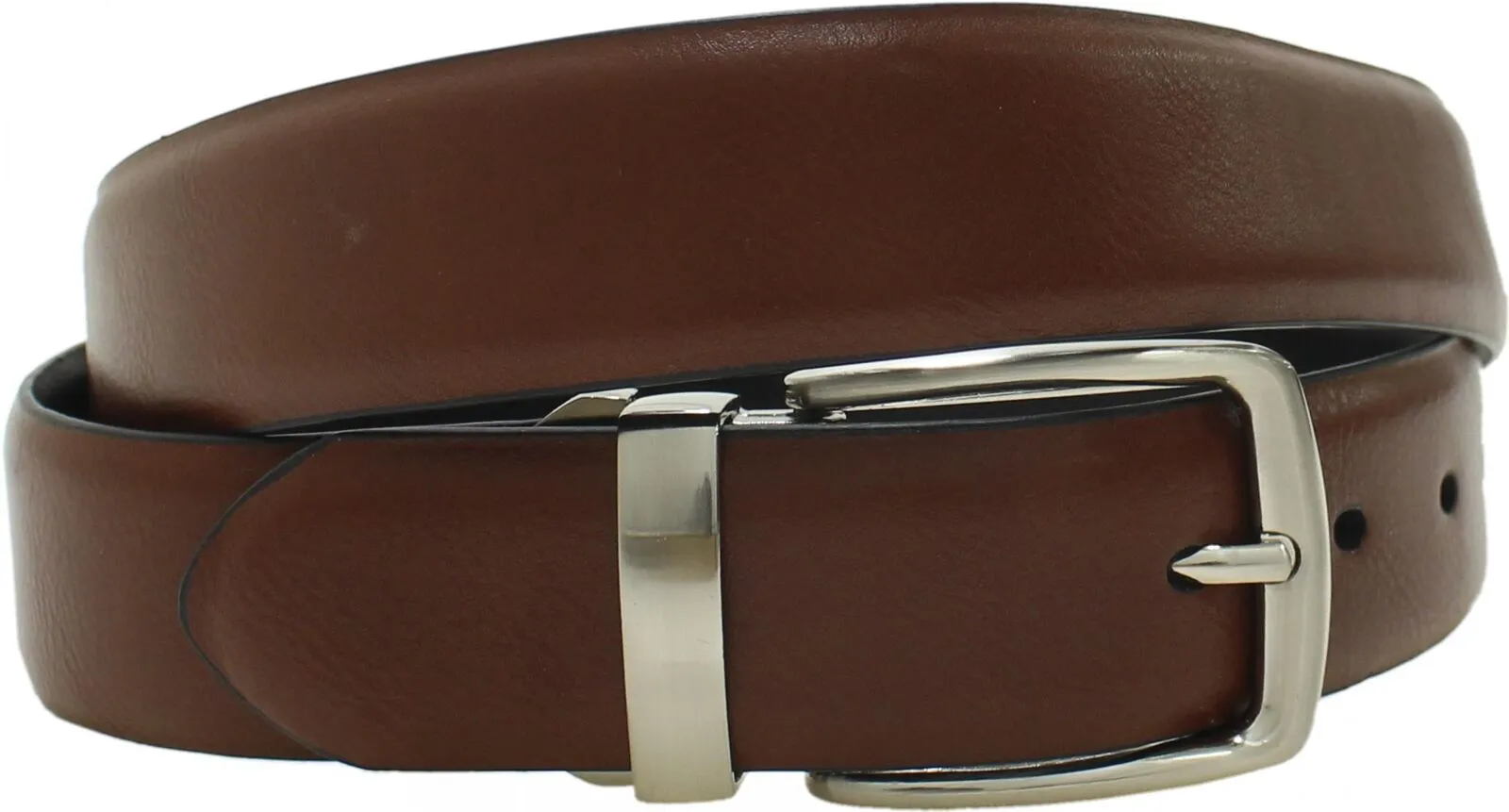 Goodfellow & Co. Men's Reversible Bonded Leather Dress Belt Black / Brown