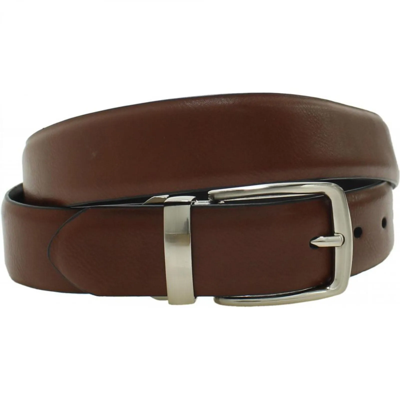 Goodfellow & Co. Men's Reversible Bonded Leather Dress Belt Black / Brown