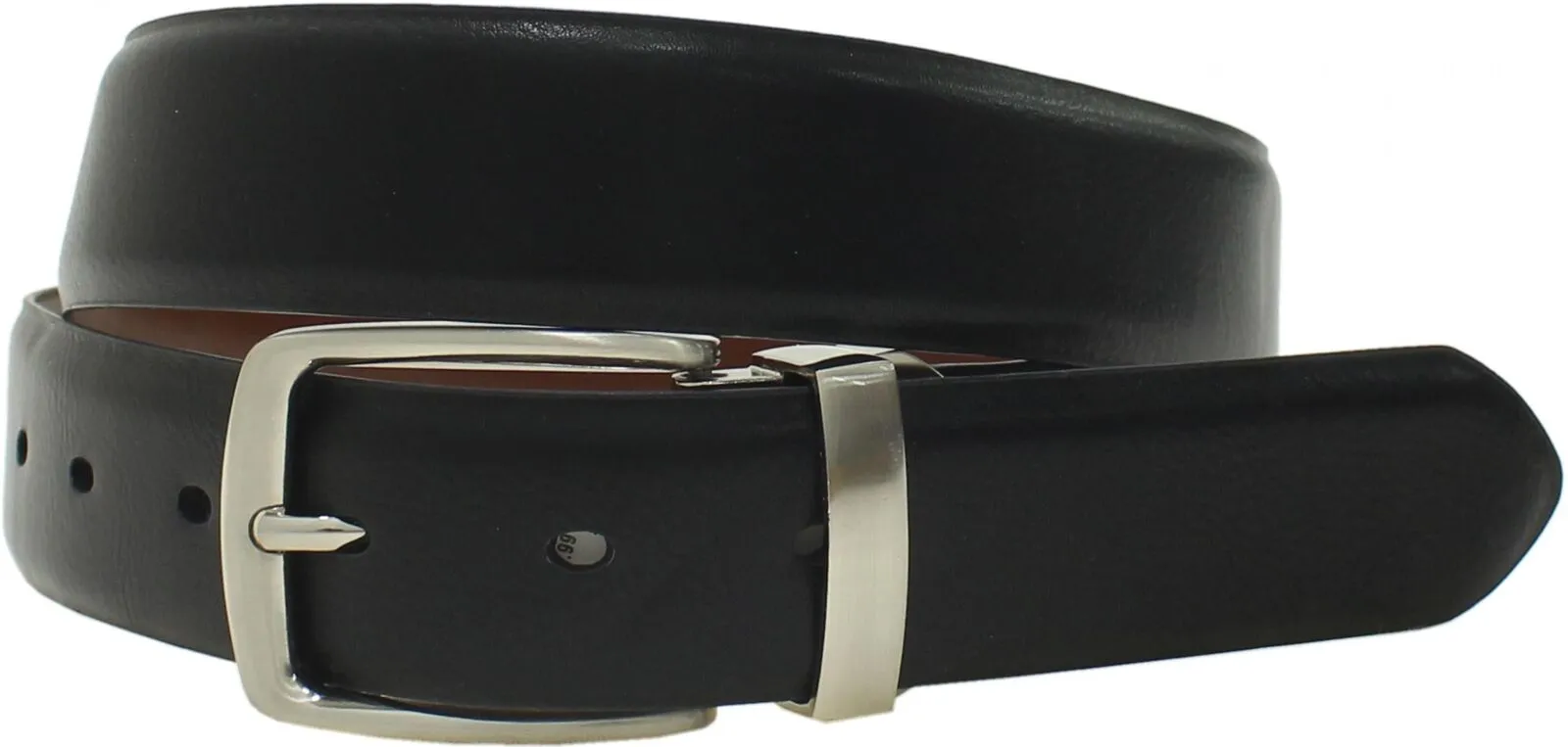 Goodfellow & Co. Men's Reversible Bonded Leather Dress Belt Black / Brown