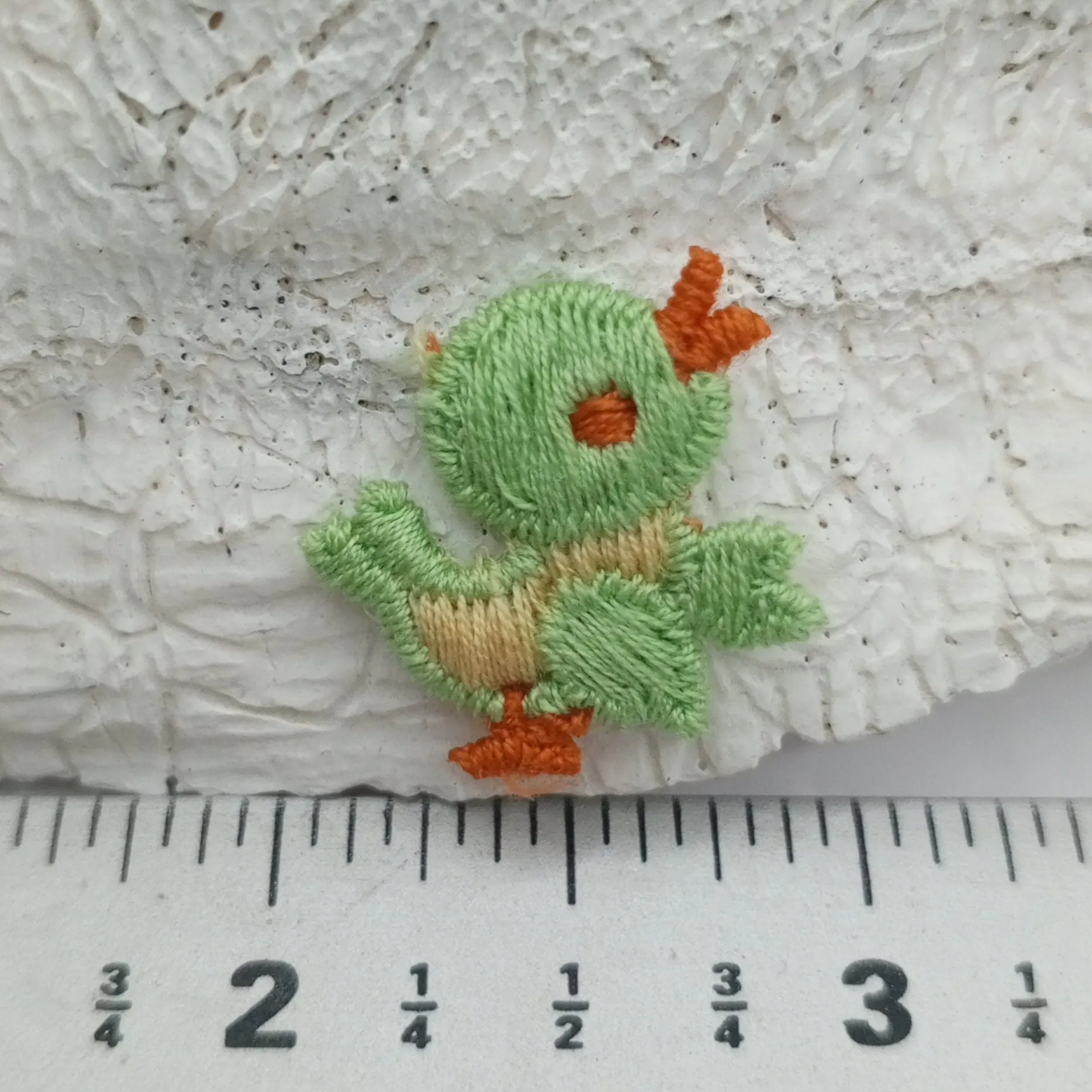 Green orange yellow chicks vintage patch decorative Patches chicken bird sewing appliqué #404