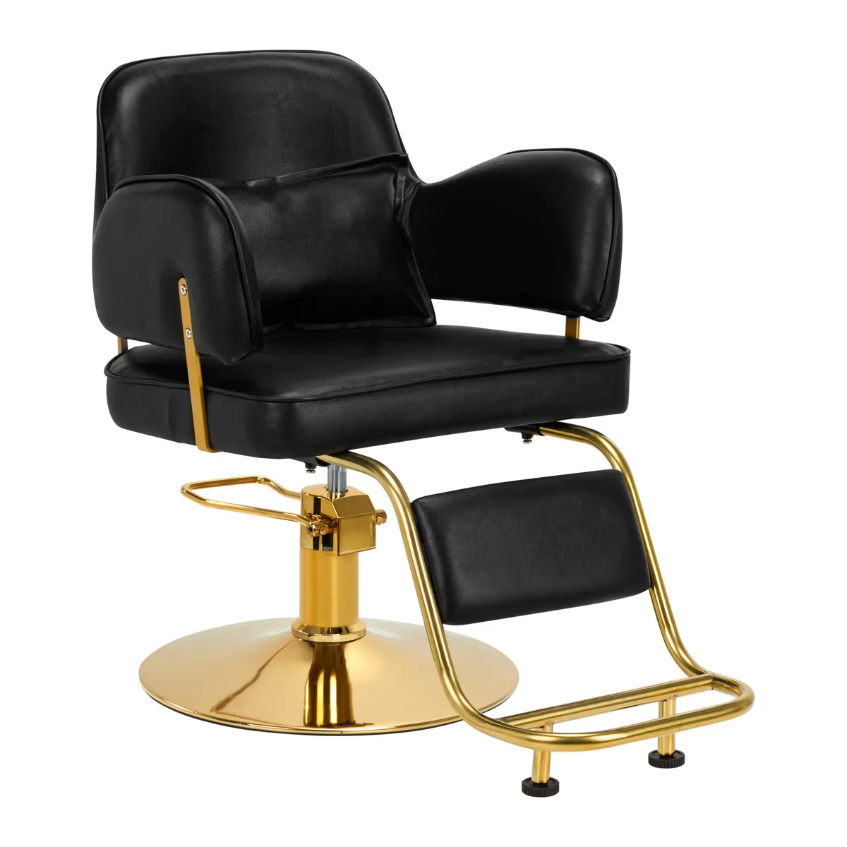 Hair System hairdressing chair Linz gold black