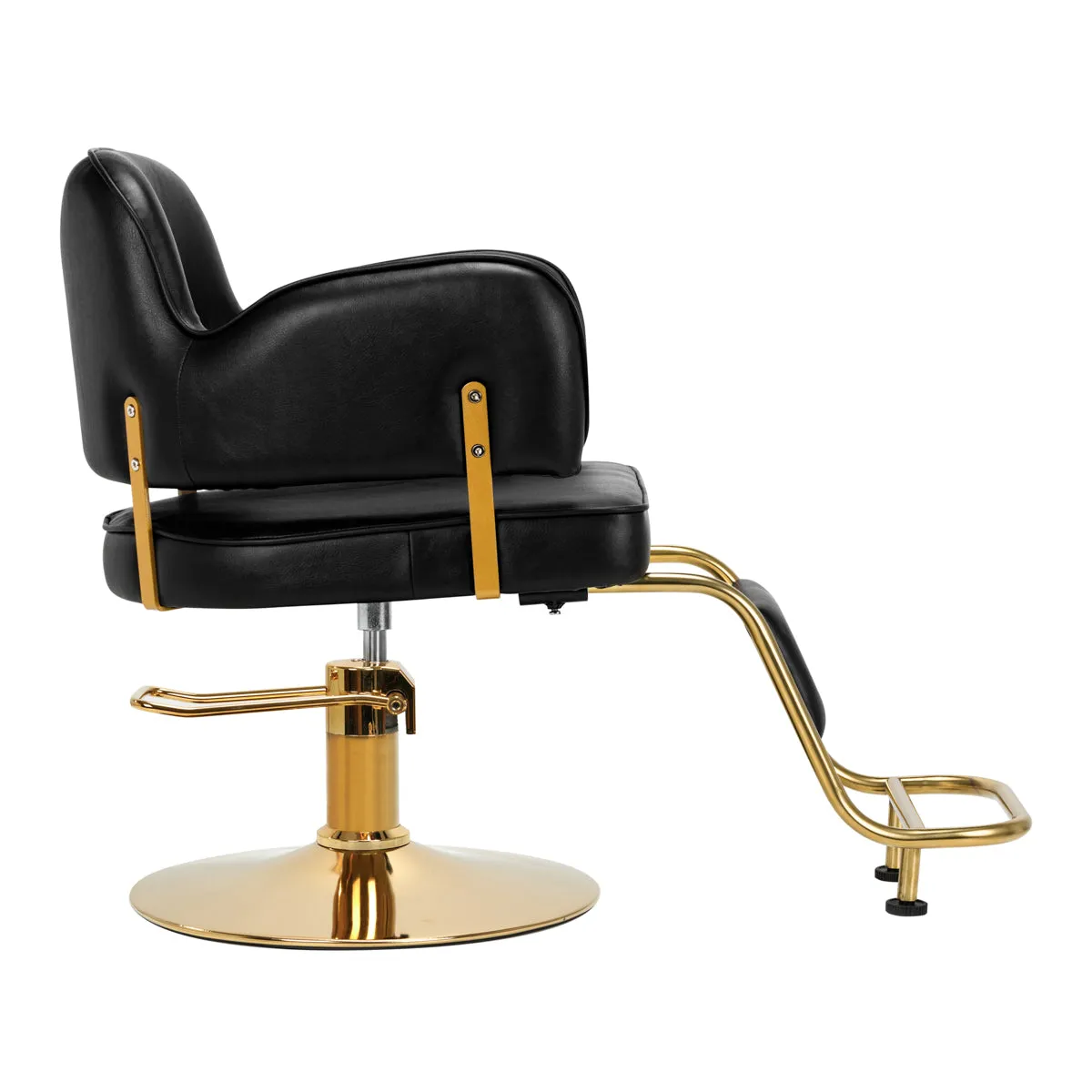Hair System hairdressing chair Linz gold black