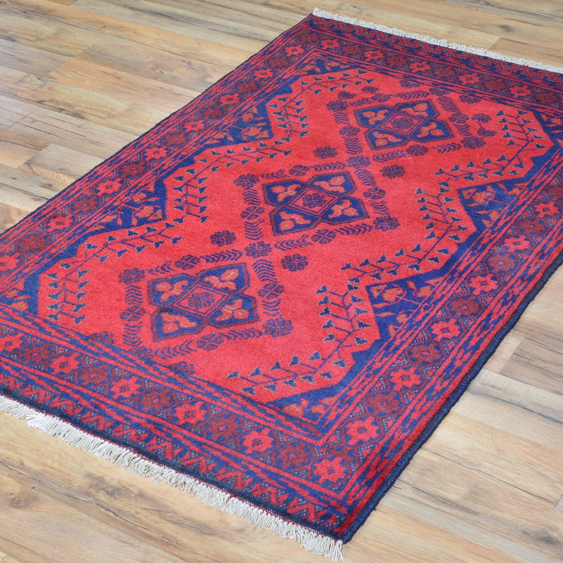 Hand-Knotted Afghan khal Mohammadi Handmade 100% Wool Rug (Size 2.7 X 4.1) Cwral-7788