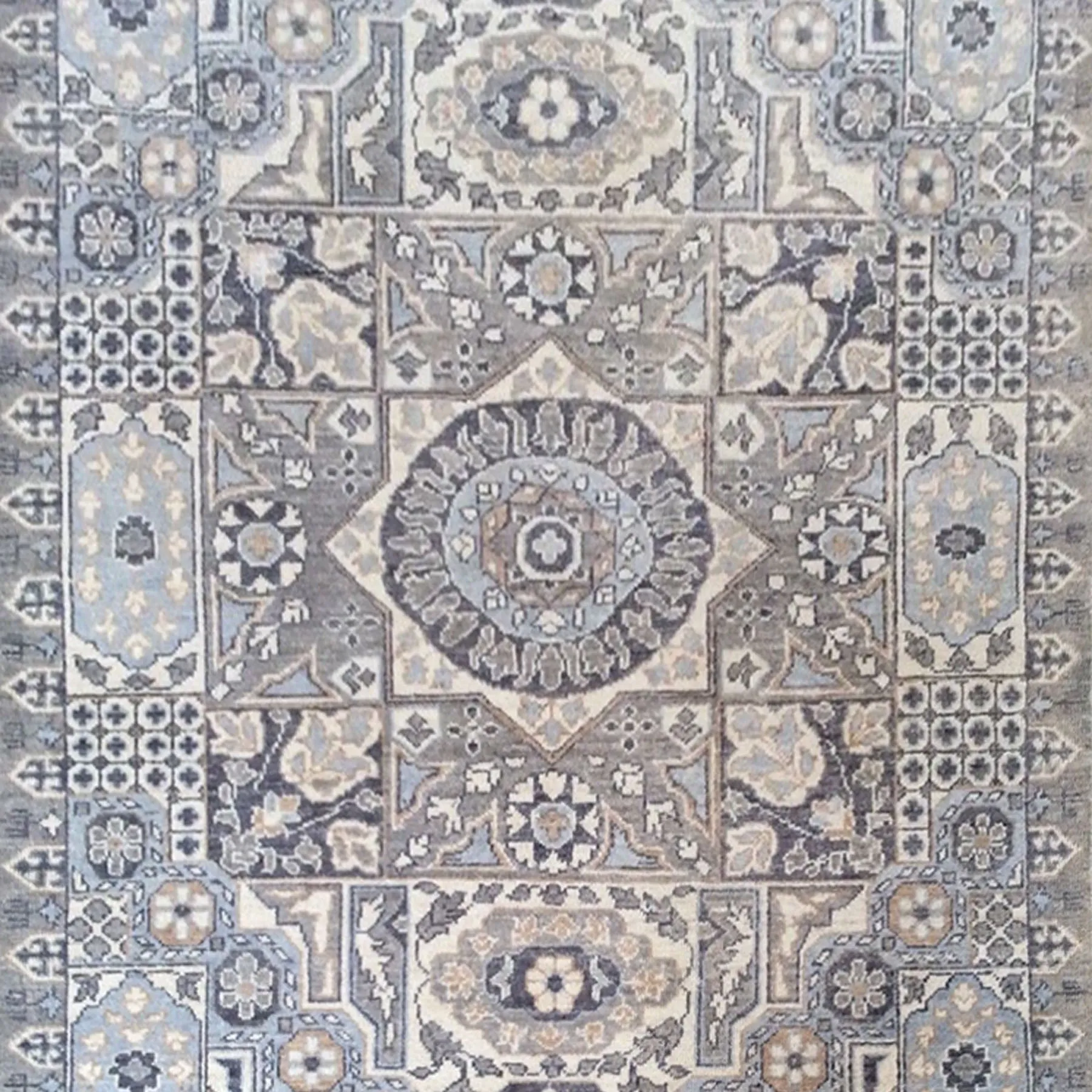 Hand-Knotted Egyptian Mamluk Design Wool Rug (Size 4.0 X 5.11) Brrsf-633