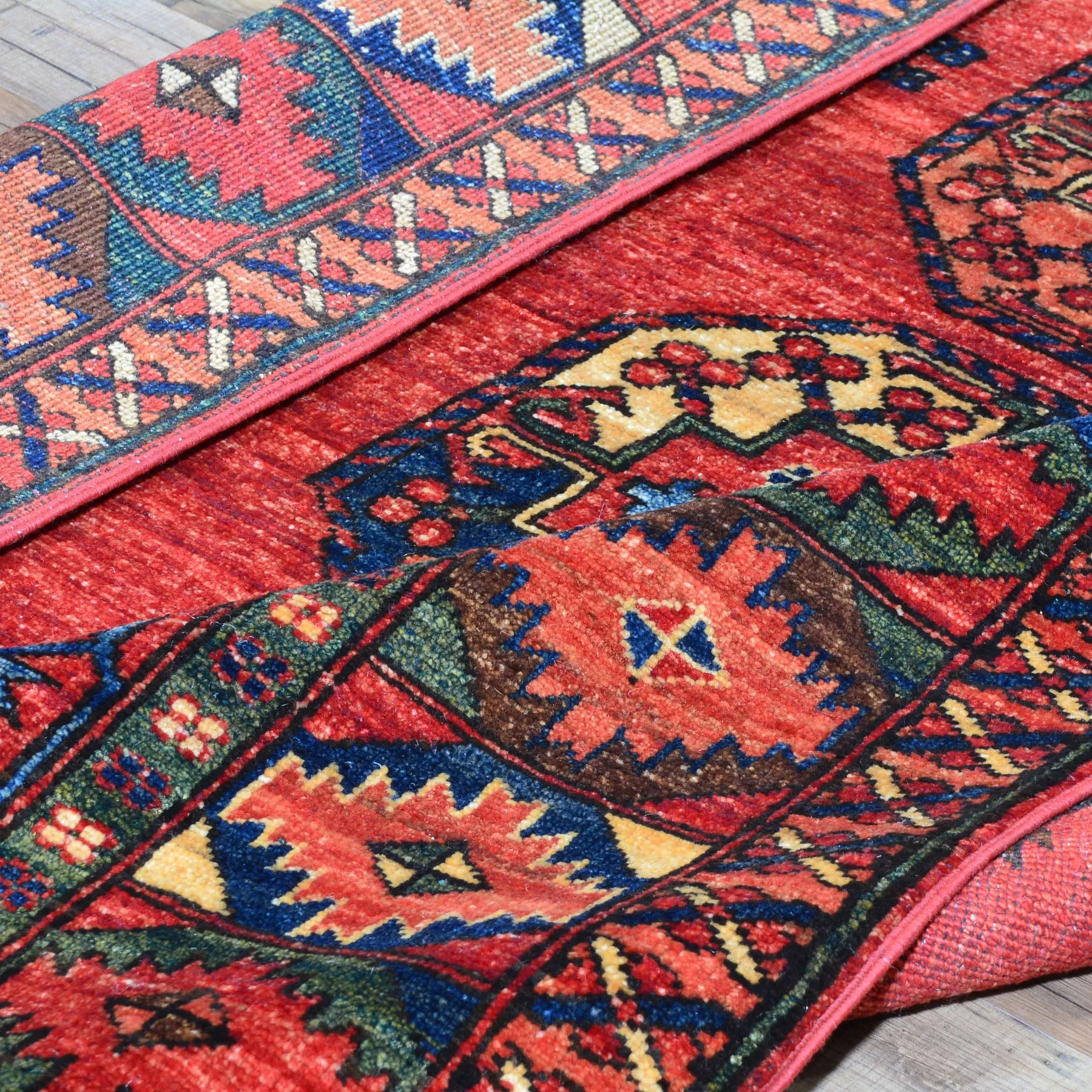 Hand-Knotted Ersari Elephant Feet Design Handmade Wool Rug (Size 4.0 X 5.8) Cwral-8127