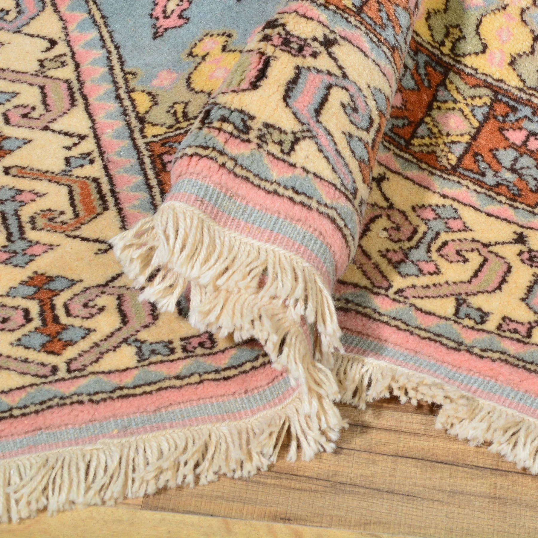Hand-Knotted Turkish Tribal Handmade Wool Rug (Size 3.1 X 4.8) Cwral-7794