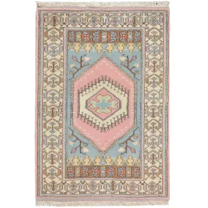 Hand-Knotted Turkish Tribal Handmade Wool Rug (Size 3.1 X 4.8) Cwral-7794