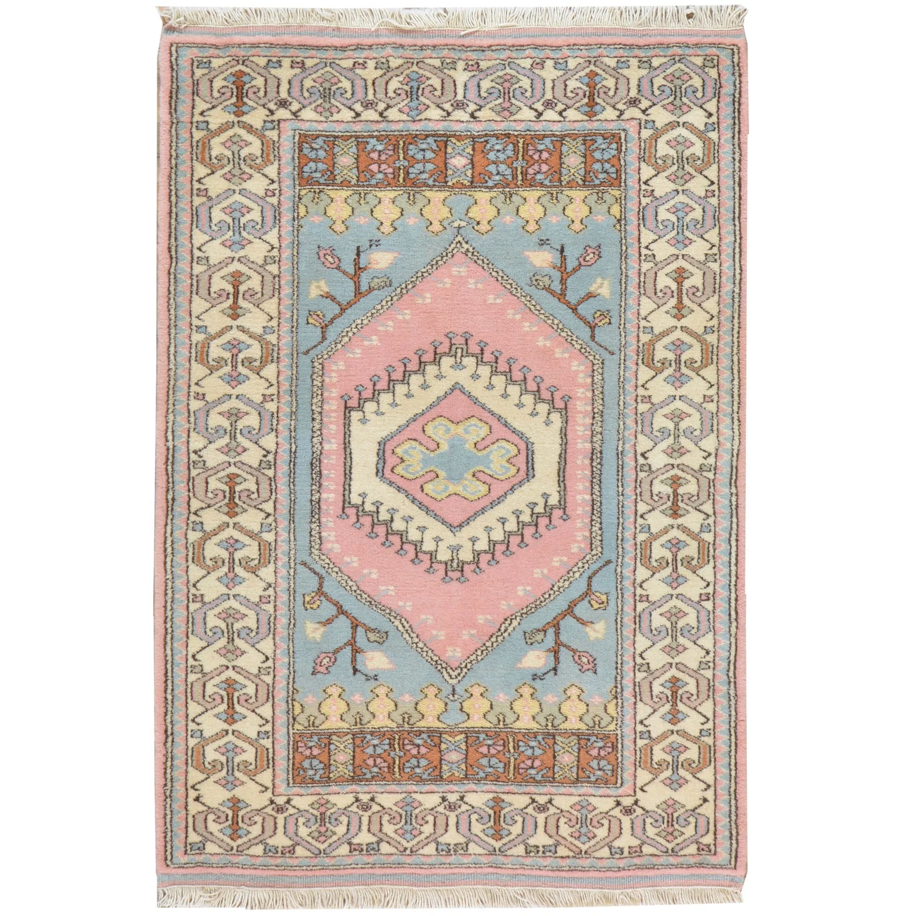 Hand-Knotted Turkish Tribal Handmade Wool Rug (Size 3.1 X 4.8) Cwral-7794