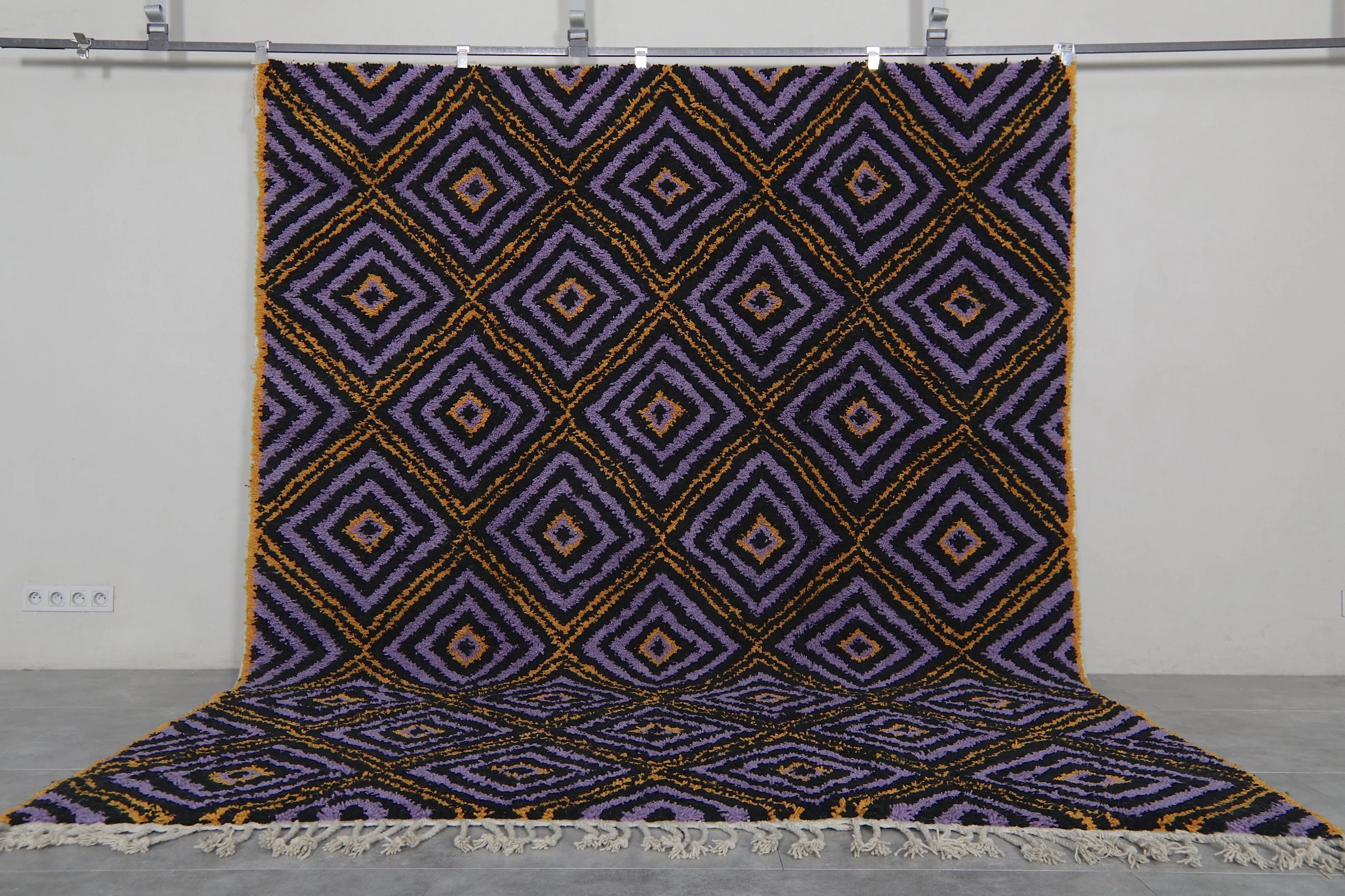 Handmade berber rug - Moroccan area rug - Beige Custom Rug
