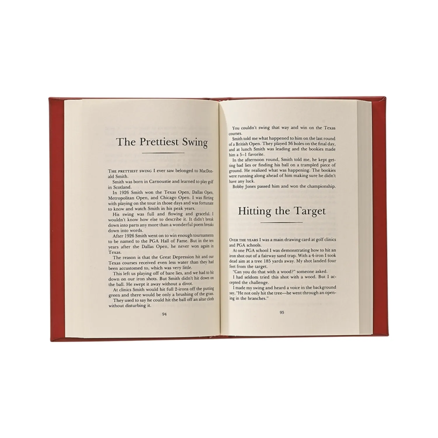 Harvey Penick's Little Red Book Leather Bound Book