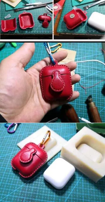 Holster  for Airpods Earphone Protective Case Shaping  Cold Compression Molding To Send Acrylic Template 70x52x30mm