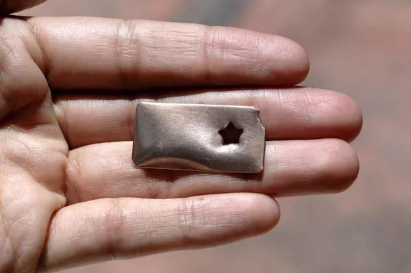 Kansas State Cutout Heart Perfect Blanks for Enameling Metalworking Stamping Texturing Blank Variety of Metals
