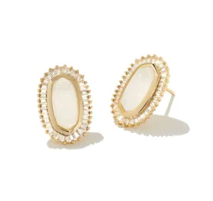 Kendra Scott Baguette Ellie Gold Stud Earrings