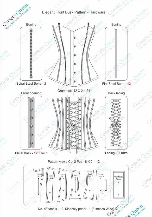 Kseniya Gothic Corset with Attached Sleeve