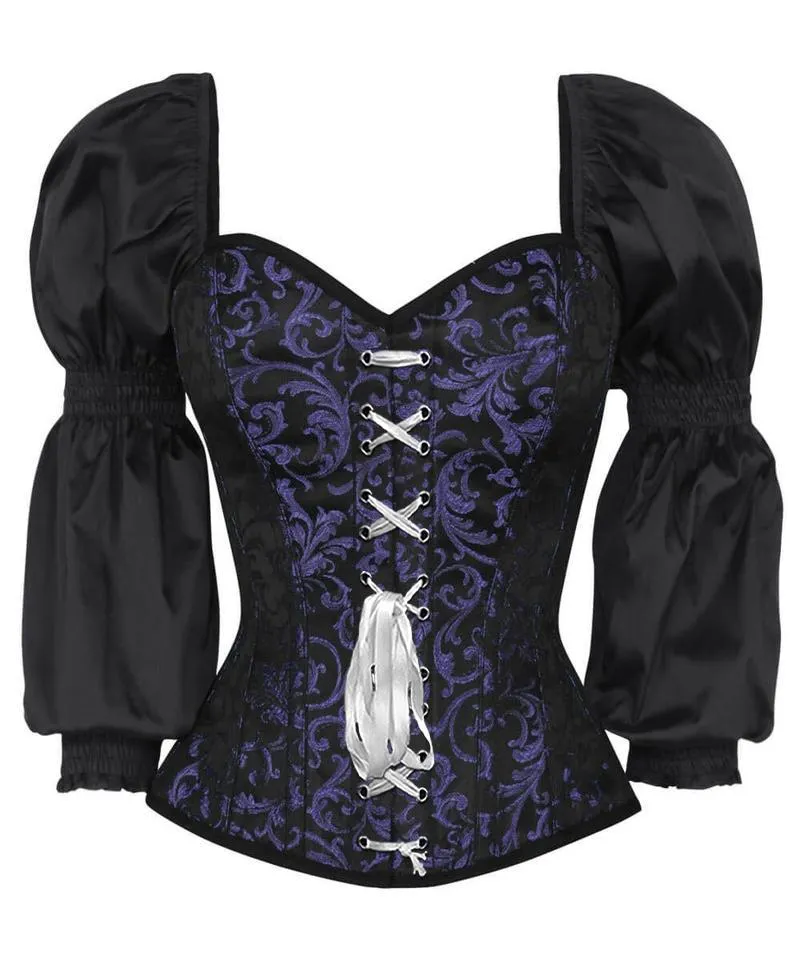 Kseniya Gothic Corset with Attached Sleeve