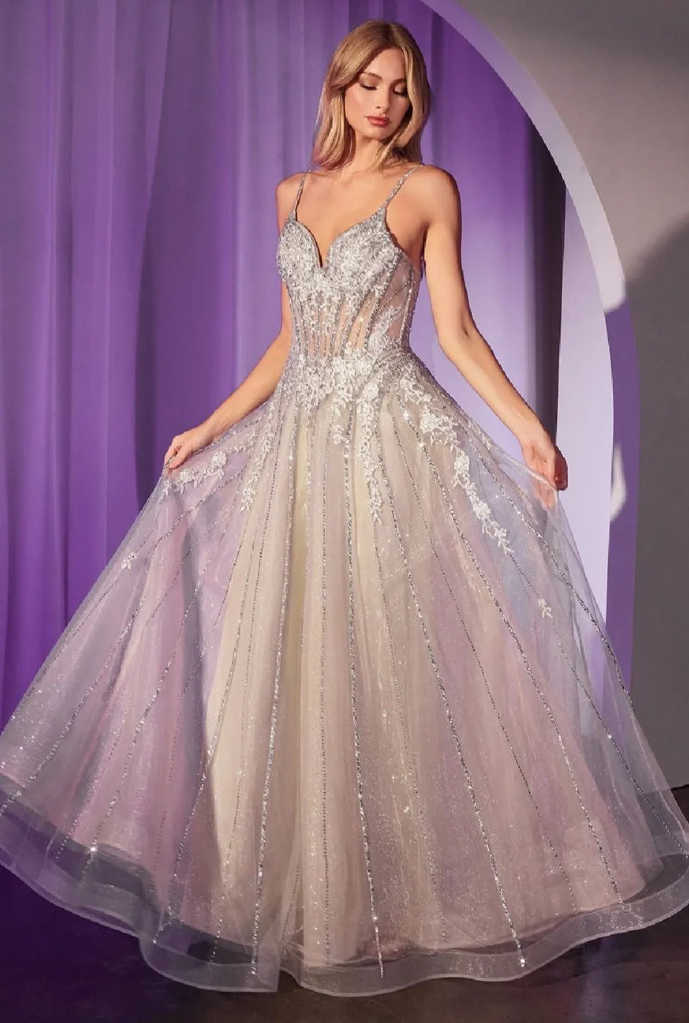 LaDivine by Cinderella Divine Evening Gown CD786