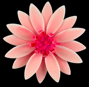 Late 60s/ Early 70s Pink Enamel Flower Brooch