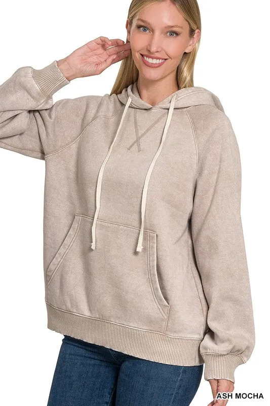 Mocha Long Sleeve Sweater Hoodie *