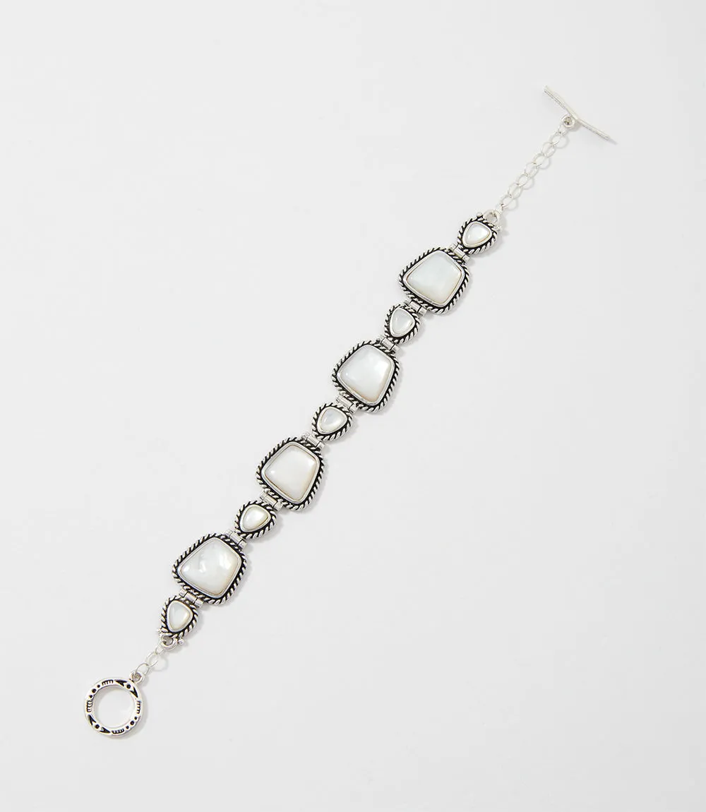 Mother Of Pearl Toggle Bracelet