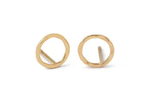 Open Circle Stud Earrings