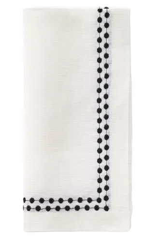 Pearls Black Napkin
