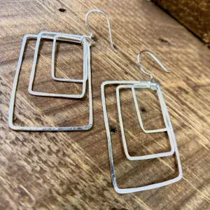 Rectangular Nest Earrings