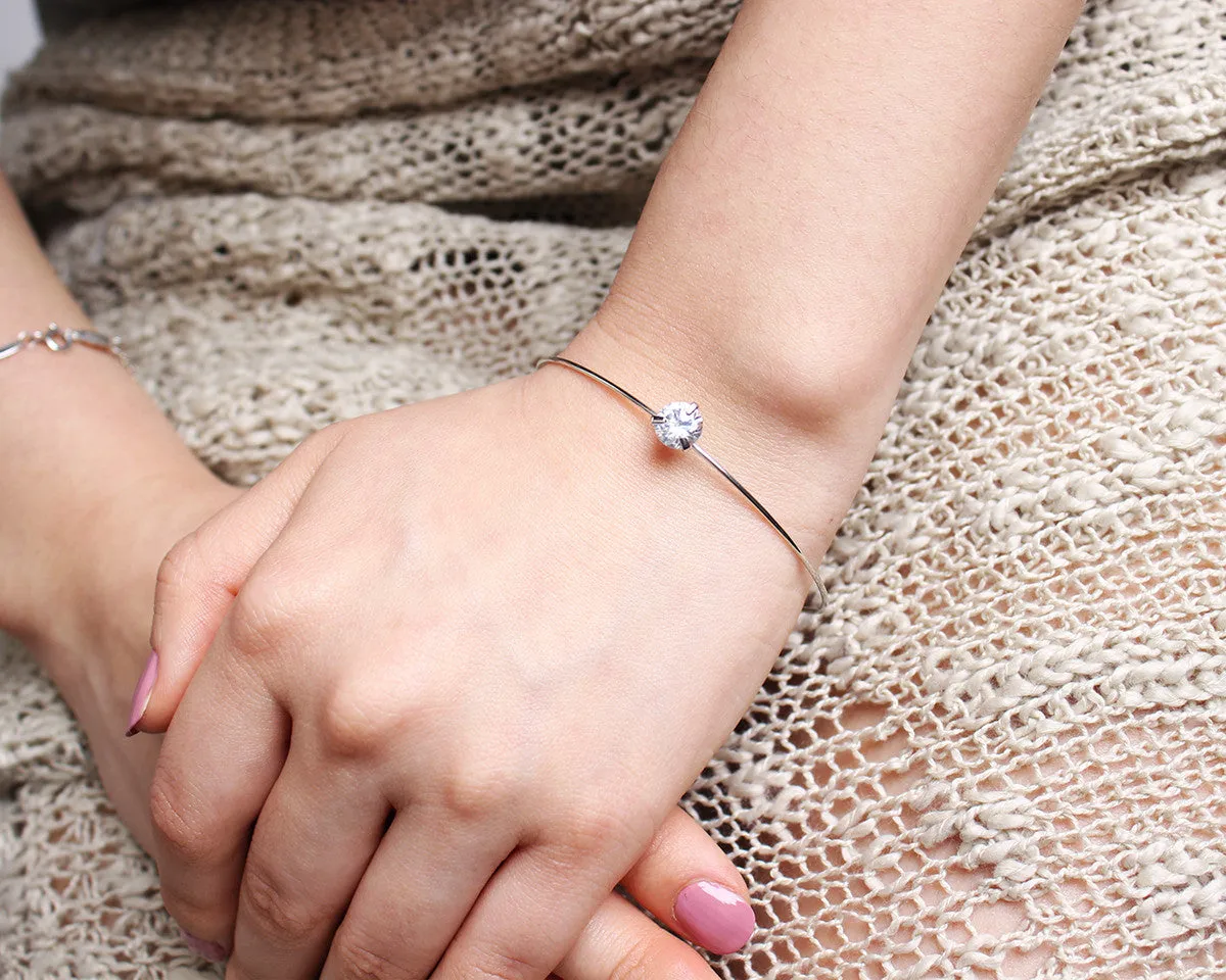 Rhinestone Arrow Cuff Set
