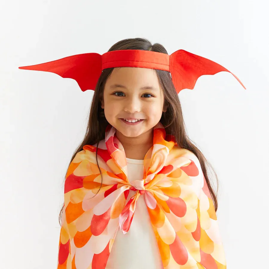 Sarah's Silks Crown - Red Dragon Ears