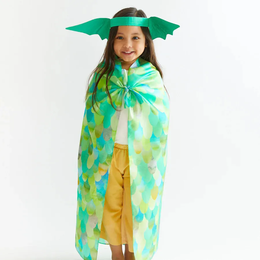 Sarah's Silks Playsilk - Green Dinosaur