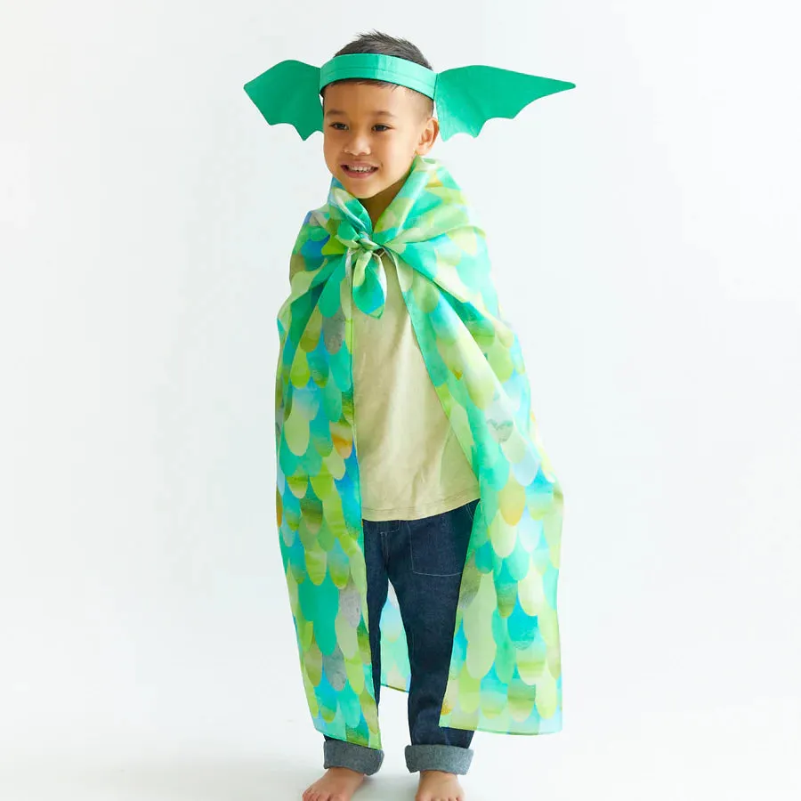 Sarah's Silks Playsilk - Green Dinosaur