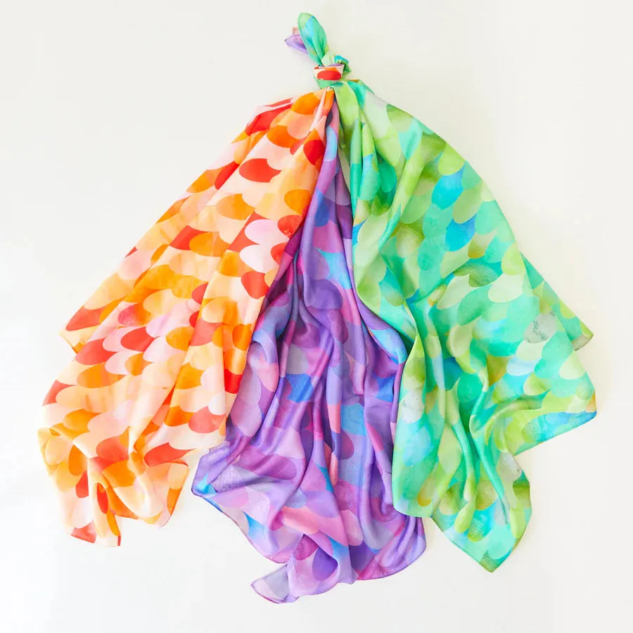 Sarah's Silks Playsilk - Green Dinosaur
