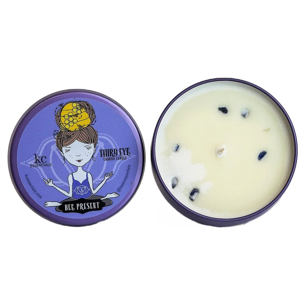 Scented Third Eye Chakra Candle in Lidded Tin
