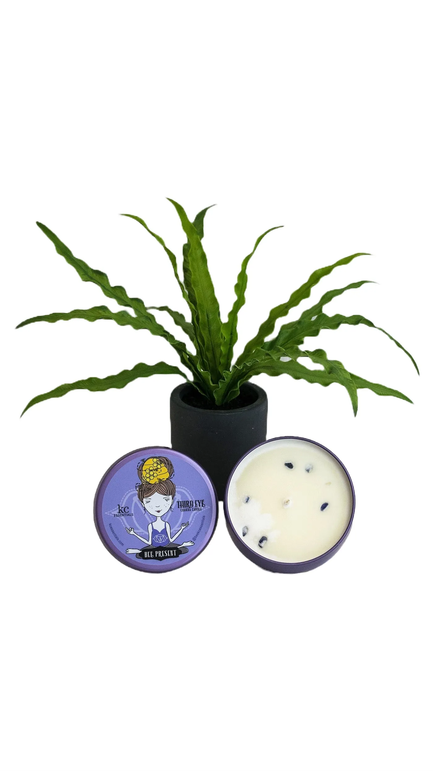 Scented Third Eye Chakra Candle in Lidded Tin