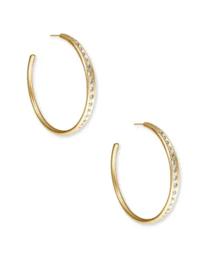 Selena Hoop Earrings In Vintage Gold