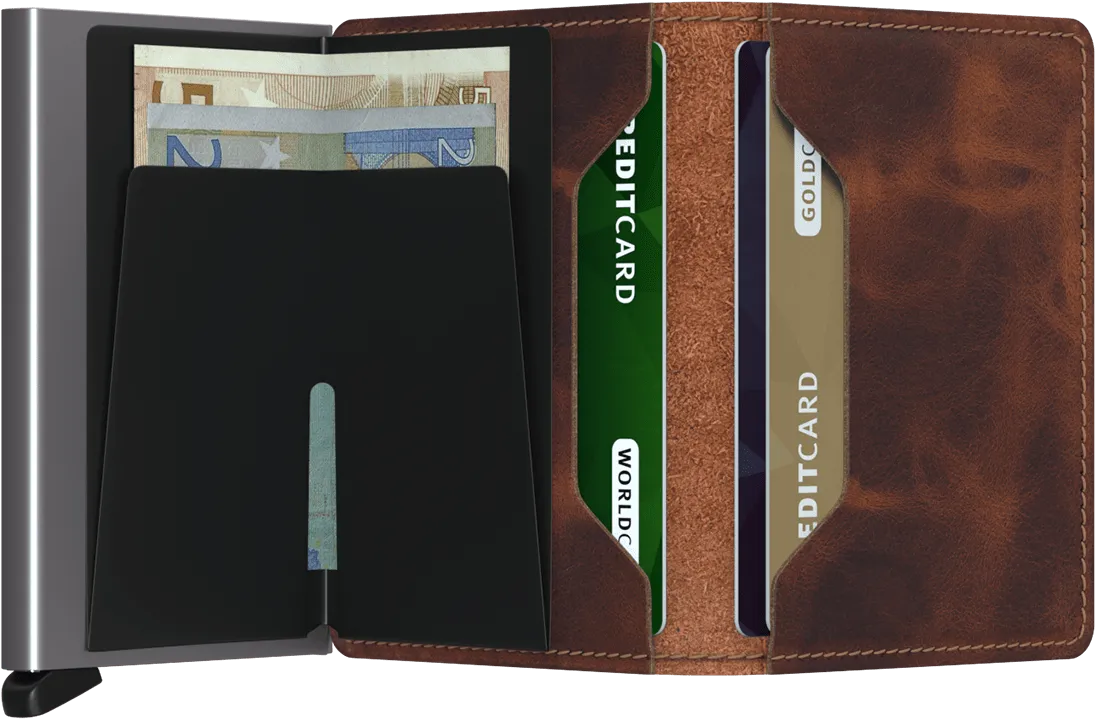 Slimwallet - Vintage Brown