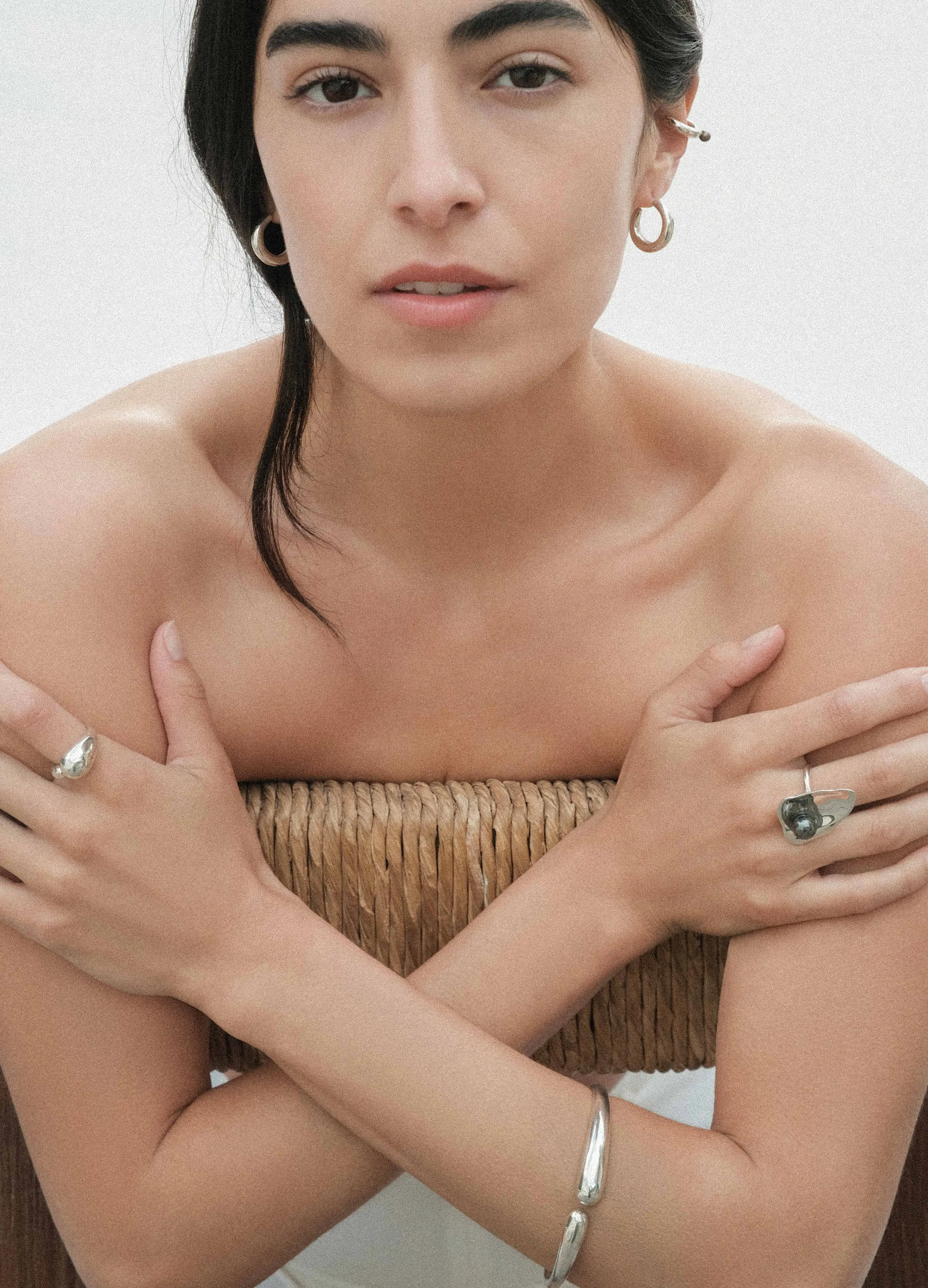 SOLD OUT - Pebble Pearl Ear Cuff