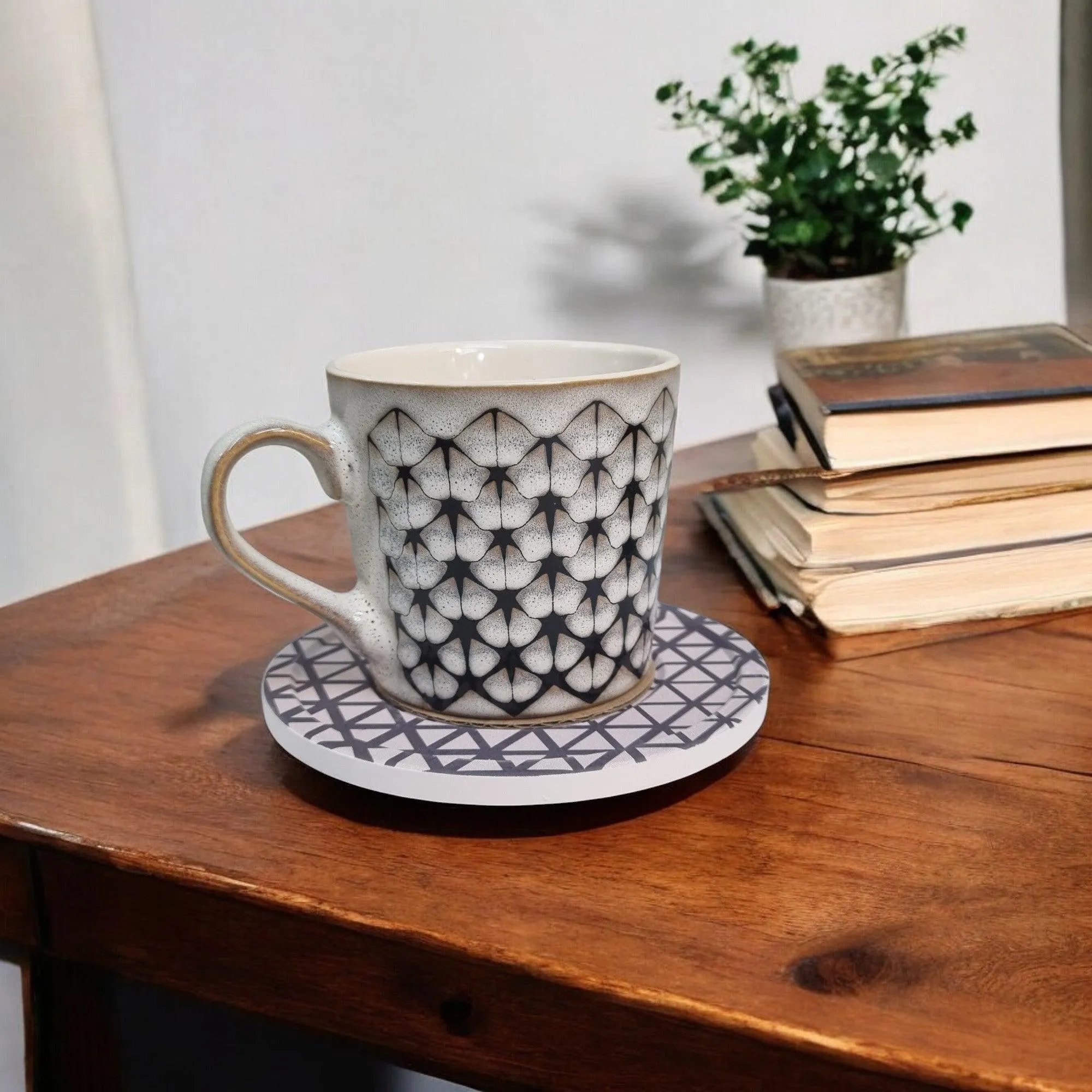 Umber Series - Ceramic Mugs with Coasters