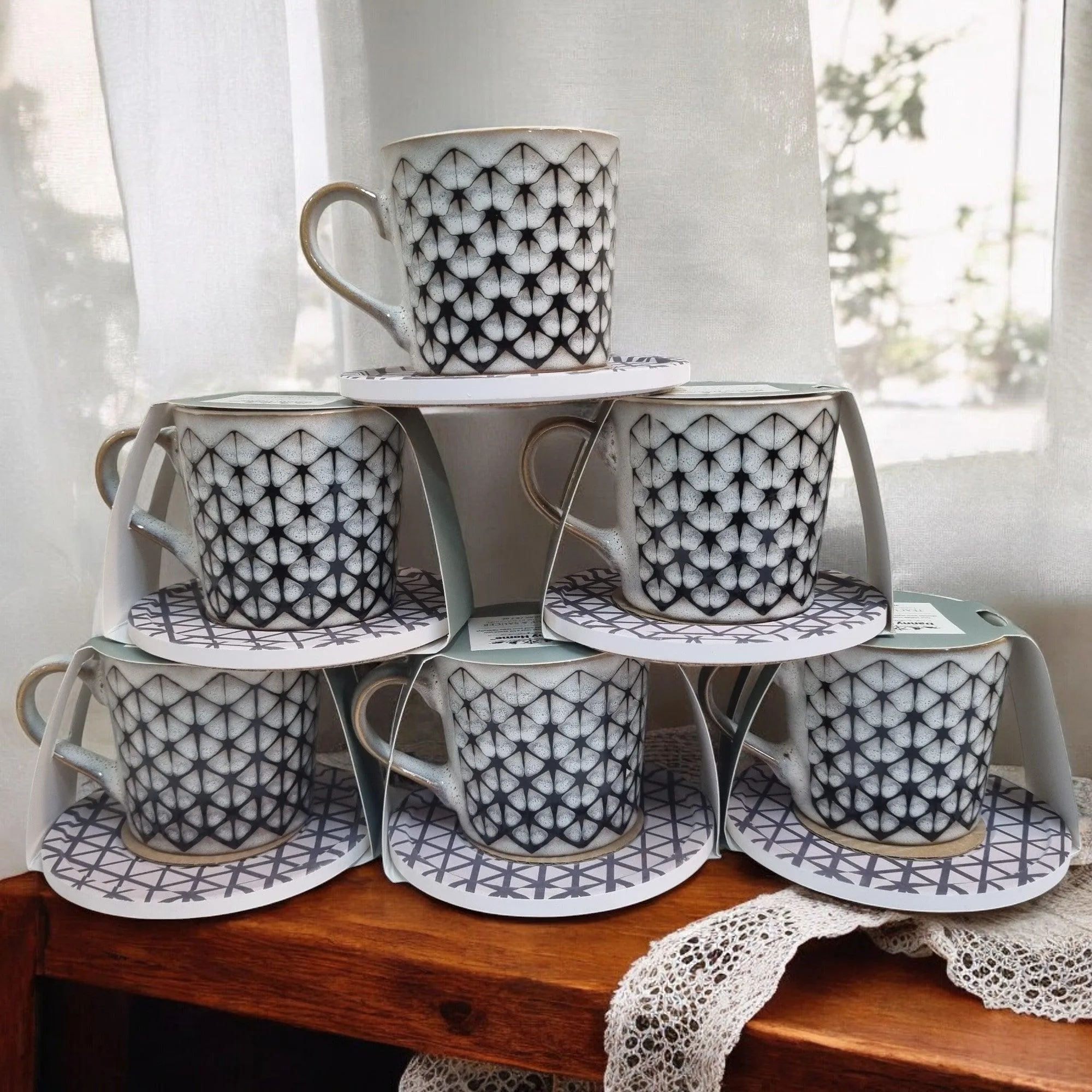 Umber Series - Ceramic Mugs with Coasters