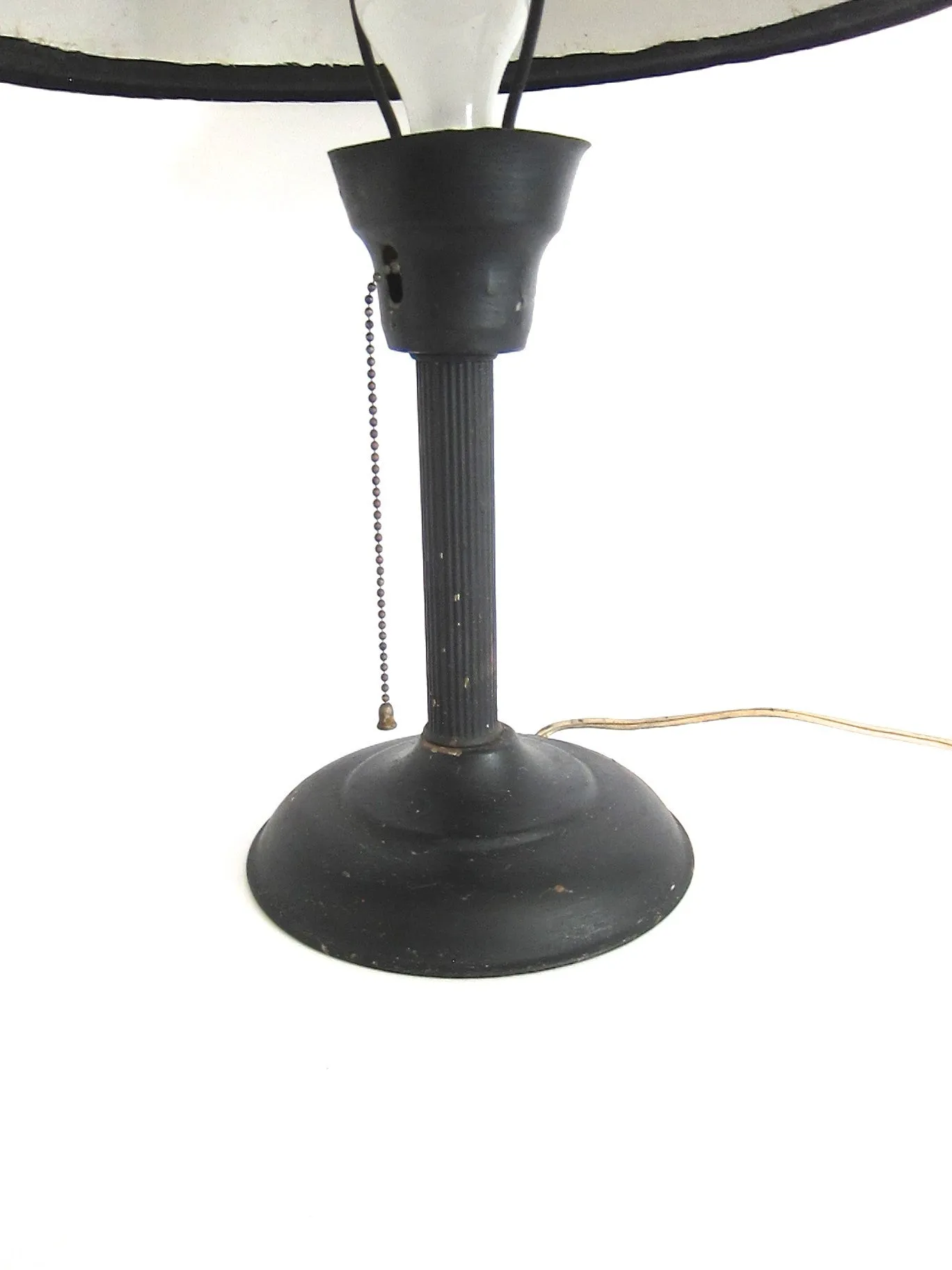 Vintage Green Metal Industrial Table Lamp