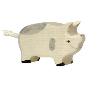 Wooden Toys Piglet, Dappled