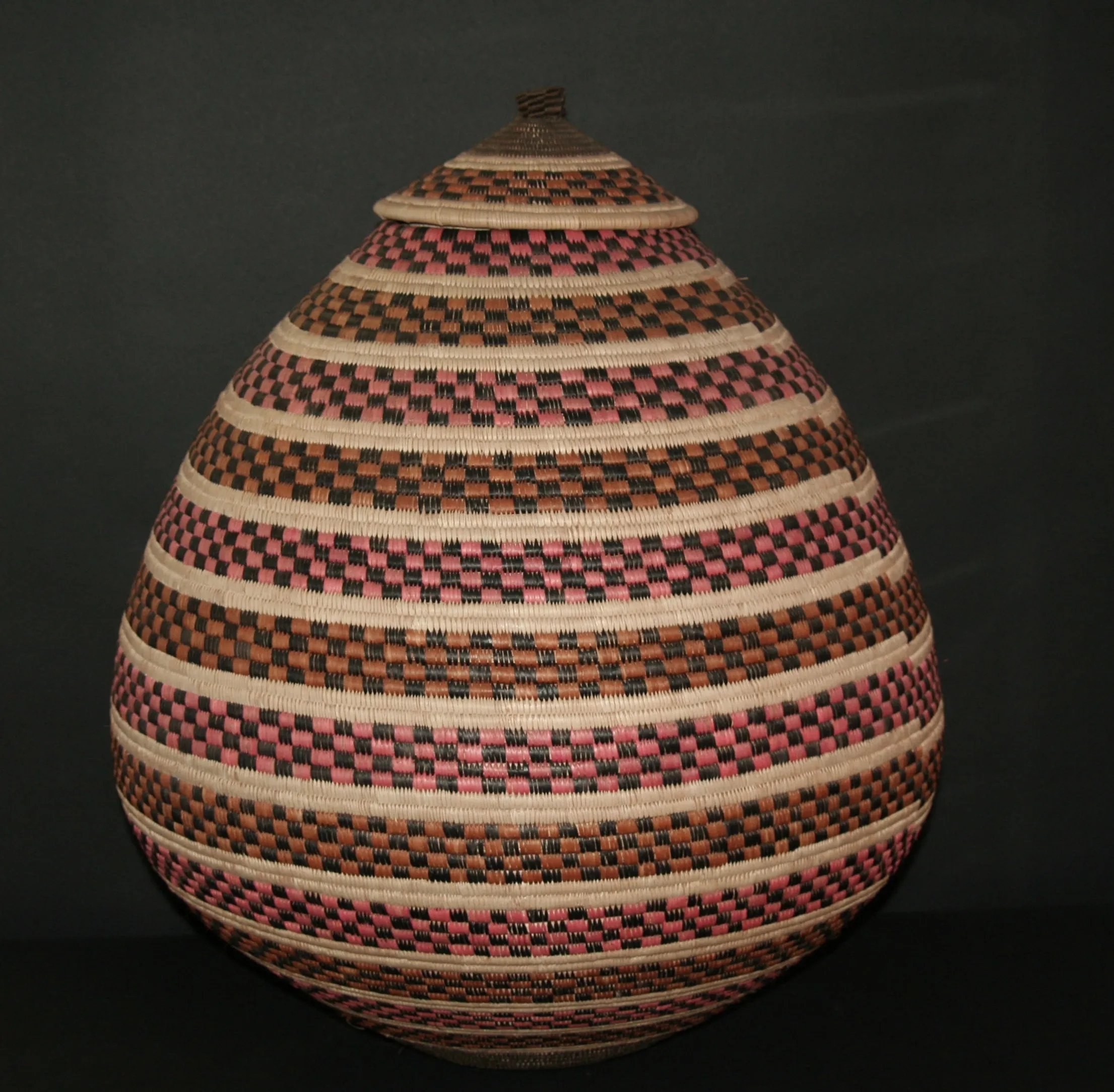 Zulu African Basket Ceremonial Basket Extra Large 28"H X 65"C